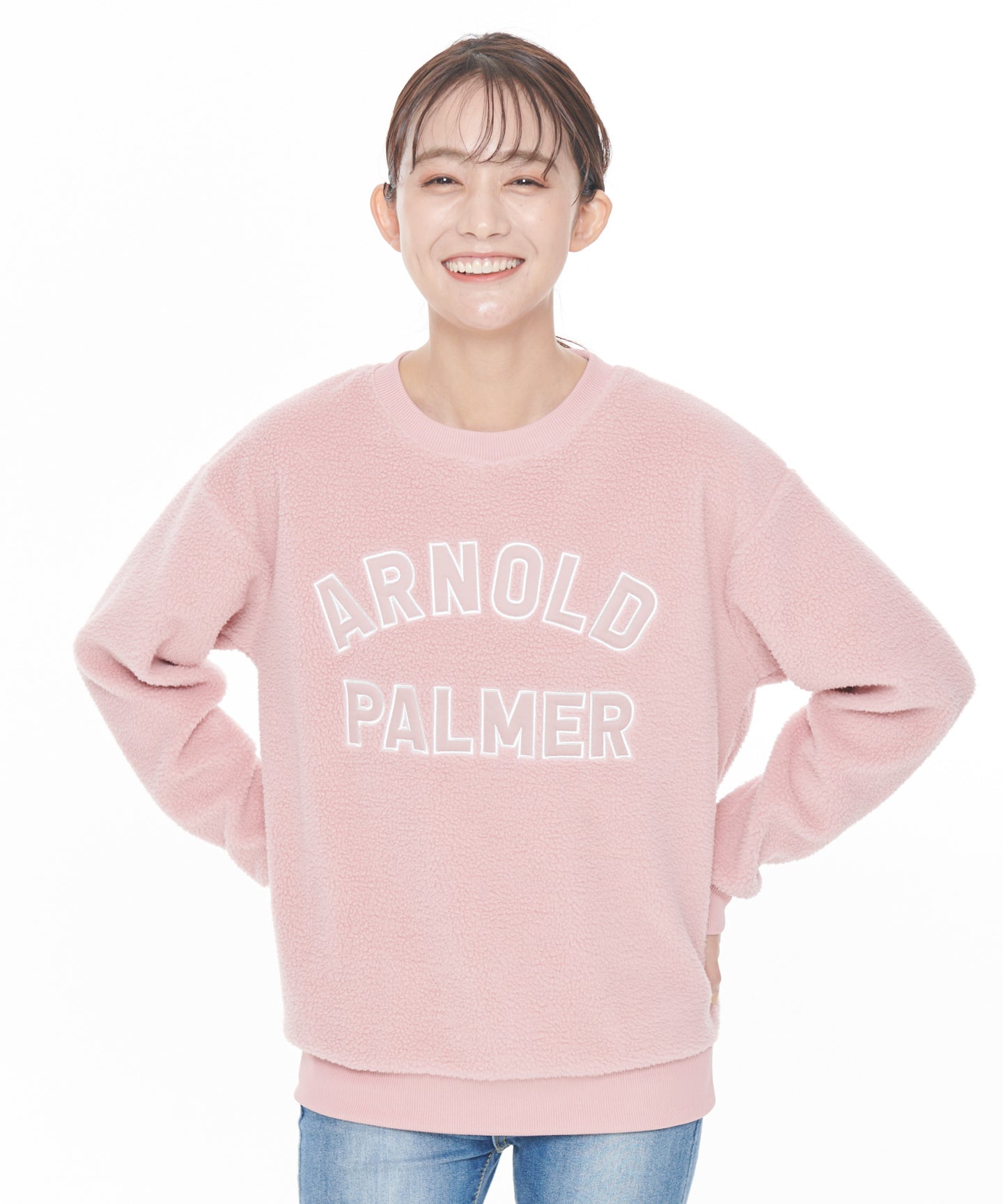 Arnold Palmer 【残り2点】ボアフリースシェアロゴプルオーバー